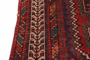 Vintage Red Tribal 3X6 Sirjan Persian Rug