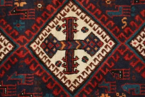 Vintage Red Tribal 3X6 Sirjan Persian Rug