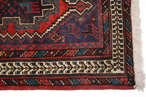 Vintage Red Tribal 3X6 Sirjan Persian Rug