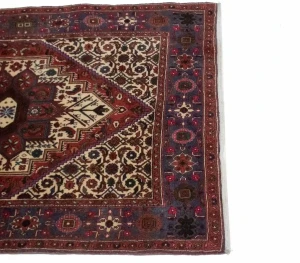 Vintage Floral Geometric 3X5 Bidjar Persian Rug