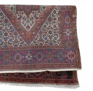 Vintage Floral Geometric 3X5 Bidjar Persian Rug