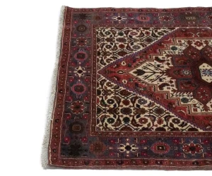 Vintage Floral Geometric 3X5 Bidjar Persian Rug