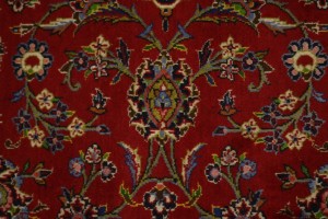 Vintage Red Traditional 10X13 Kashan Persian Rug