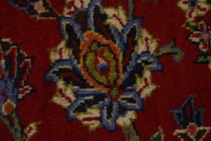 Vintage Red Traditional 10X13 Kashan Persian Rug