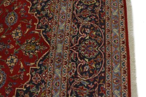 Vintage Red Traditional 10X13 Kashan Persian Rug
