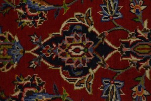 Vintage Red Traditional 10X13 Kashan Persian Rug