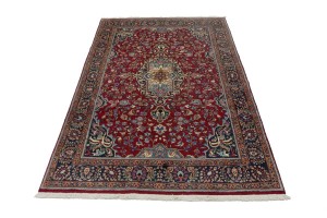 Vintage Red Traditional 7X10 Sabzevar Persian Rug