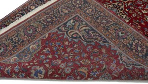 Vintage Red Traditional 7X10 Sabzevar Persian Rug