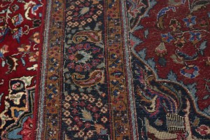Vintage Red Traditional 7X10 Sabzevar Persian Rug