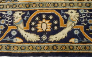 Vintage Cream Pictorial 5X9 Shahreza Persian Rug