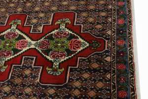Red Floral 3X9 Bidjar Persian Runner Rug