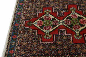 Red Floral 3X9 Bidjar Persian Runner Rug