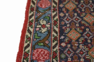Red Floral 3X9 Bidjar Persian Runner Rug
