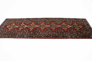 Red Floral 3X9 Bidjar Persian Runner Rug