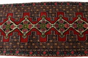 Red Floral 3X9 Bidjar Persian Runner Rug