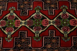 Red Floral 3X9 Bidjar Persian Runner Rug