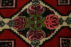 Red Floral 3X9 Bidjar Persian Runner Rug