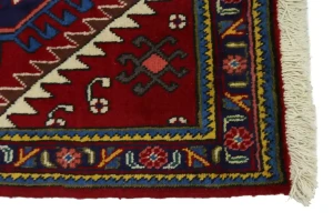 Vintage Red Tribal 4X13 Tabriz Persian Runner Rug