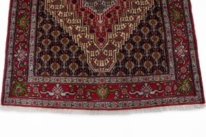 Red Geometric 4X6 Bidjar Persian Rug