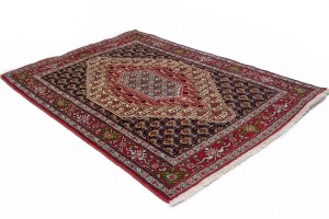 Red Geometric 4X6 Bidjar Persian Rug