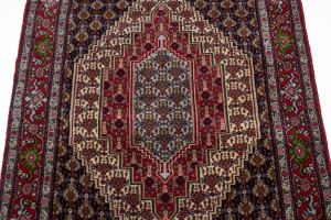 Red Geometric 4X6 Bidjar Persian Rug