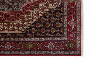Red Geometric 4X6 Bidjar Persian Rug
