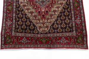 Red Geometric 4X6 Bidjar Persian Rug