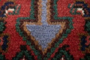 Vintage Geometric 4'0X5'5 Bidjar Persian Rug