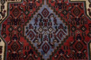 Vintage Geometric 4'0X5'5 Bidjar Persian Rug