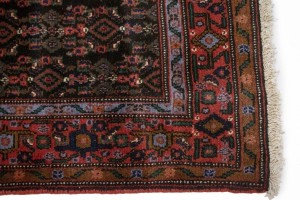 Vintage Geometric 4'0X5'5 Bidjar Persian Rug