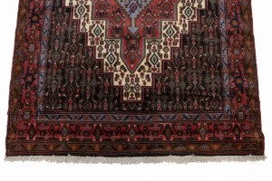 Vintage Geometric 4'0X5'5 Bidjar Persian Rug