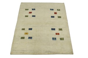 Beige Tribal 5X7 Gabbeh Persian Rug