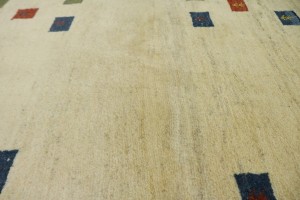 Beige Tribal 5X7 Gabbeh Persian Rug