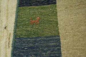 Cream Tribal 7X7 Gabbeh Persian Square Rug