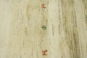 Cream Tribal 7X7 Gabbeh Persian Square Rug