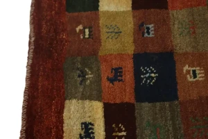 Multicolored Tribal 3X5 Gabbeh Persian Rug