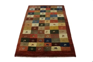 Multicolored Tribal 3X5 Gabbeh Persian Rug