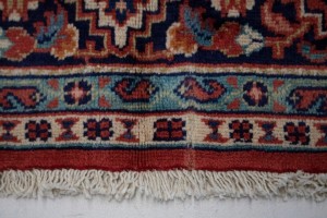 Vintage Orange-red Floral 7X11 Mahal Persian Rug