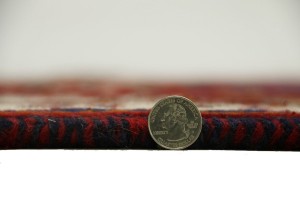 Red Tribal 4X5 Shiraz Persian Wool Rug