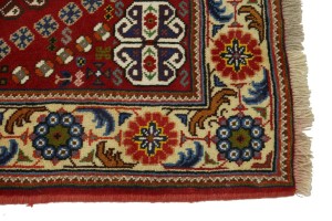 Red Tribal 4X5 Shiraz Persian Rug