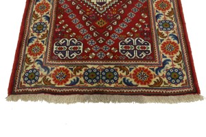 Red Tribal 4X5 Shiraz Persian Rug