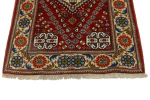 Red Tribal 4X5 Shiraz Persian Rug