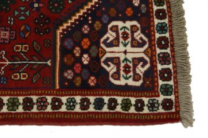 Red Tribal 4X5 Shiraz Persian Rug