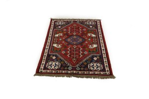 Red Tribal 3X5 Shiraz Persian Rug