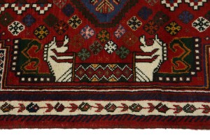 Red Tribal 3X5 Shiraz Persian Rug