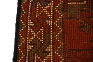 Dark Orange Tribal 3X6 Ghoochan Persian Wool Rug