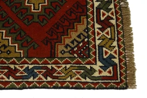 Dark Orange Tribal 3X6 Ghoochan Persian Wool Rug