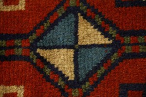 Orange-red Tribal 4X6 Ghoochan Persian Rug