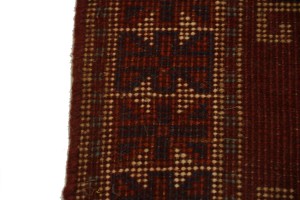 Red Tribal 4X6'5 Ghoochan Persian Rug