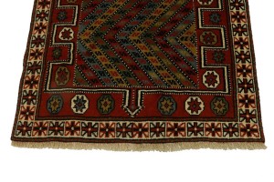 Orange-red Tribal 4X6 Ghoochan Rug